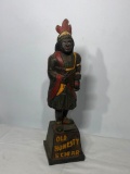 5 Cent Nickel Cast Iron Indian Chief Still Bank