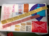 Peony Park Ephemera Lot, Orig. Tickets, Paper, Frech Fry Packets, Stickers, Misc.