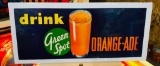 Green Spot Orange-Ade 1953 NOS Litho 14in x 6in