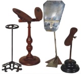 Country Store Shoe and Hat Stands, Antique