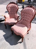 Pair of Victorian Wingback Chairs