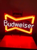 Budweiser Bow Tie Neon Beer Sign