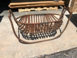 Early Primitive Wooden Baby Cradle