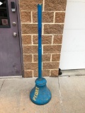 Concrete and Cast Iron Sign Base from Peony Park