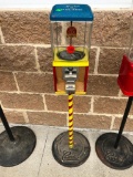 Northwestern Candy Vending Machine on Lollipop Pedestal Base, No Keys