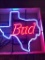 Bud Texas Neon Sign, State of Texas in Neon