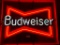 Budweiser Bowtie Neon Beer Sign