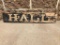 Early Trade Sign, HALL (Used to Say City Hall, but Sign was Rotted), Saved Half, 36in x 6in