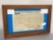 Signed President James Buchanan Land Grant 1855 w/ Presidential Seal, Framed