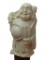 Tusk or Bone Carved Chinese Buddha Cane, Figural Chinese Buddhist Monk