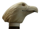 Bone or Tusk Figural Bird Cane