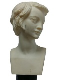 Carved Figural Womans Bust Cane