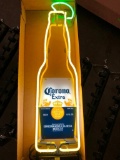 Corona Bottle w/ Lime Neon Sign, Large