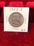 1953 S Franklin Half Dollar