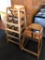 Lot of 5 Wooden High Chairs, Childrens Highchairs