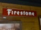 Firestone Tires Metal Sign, 10in x 48in SST