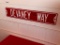 Nebraska Cornhuskers Devaney Way Street Sign, Signed by Calvin Jones, Jerry Murtaugh