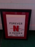 Nebraska Cornhuskers Signed Framed Print, Calvin Jones, Jerry Murtaugh, Keith Jones, 20in x 24in