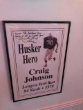 Nebraska Cornhuskers Signed Print, Longest Run, Craig Johnson