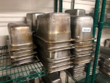 Lot of 33, One Third Size Steam Table Pans