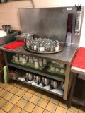 Stainless Steel Counter w/ Shelves, NSF 48in w x 28in d, 60in h