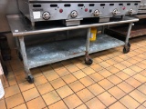 Stainless Steel Rolling Chef Base, 72in x 30in x 24in High