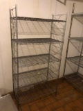 NSF Stationery Wire Shelving Unit, 5 Shelves, 36in x 18in x 74in