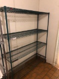 NSF Stationery Wire Shelving Unit, 4 Shelves, 18in x 74in x 60in