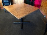 Restaurant Tables, Lot of 8, Ea. 36in x 36in Square, Laminate Top, Pedestal Base