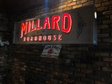 Millard Roadhouse Custom Sign, Back Lit, Raised Letters, 84in x 24in x 10in