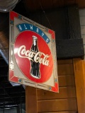 Stained Glass Coca-Cola Sign, 18in x 15in