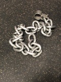 Pair of Weight Lifting Barbell Chains w/ Shackle