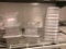 Lot of 14, Cambro Camware Clear Food Pans, No. 64CW 4in Deep, 5 Lids