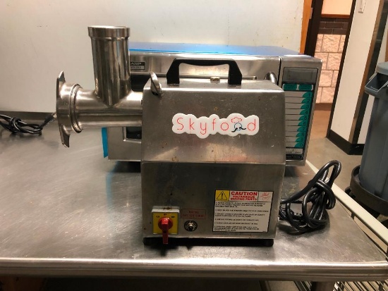 Skyfood Model SMG12 Meat Grinder w/ 1hp, 260lbs/hr, Stainless, NSF