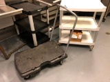 Utility Carts, 1 Flat, 3 w/ Shelves - High Bid Wins All 4