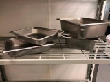 Lot of 7, Vollrath Superpan 3, 1/2 Size Stainless Steel Steam Table Pans, 3.5 & 2.5in Deep