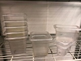 Lot of 18, Cambro Camware 66CW 1/6 Size Clear Food Pans, 6in Deep