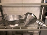 Vollrath Wear Ever Colander & 12in Course China Cap Strainer