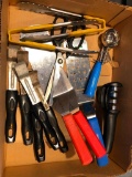 SS Mandolin, Scale, Knife Sharpener, Shears, Thermometers, Bucket Tool, Misc.