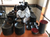 Lot of 383 Pieces of Eader & Dolsan Melamine Serving Dishes, Various Sizes, See Photos