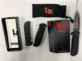 Lot of 3, HK Heckler & Koch HK Auto Knives, Used