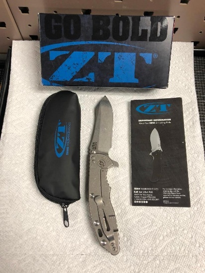 Zero Tolerance ZT Knives 0393 Hinderer KVT G10/CPM 20CV 2TN Folding Knife
