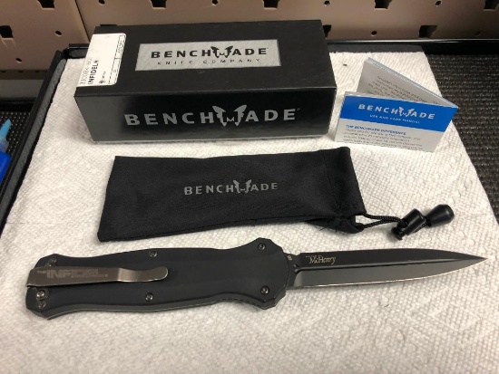 Benchmade Infidel Black Class 3300BK-1601 D2 Auto Open Tactical Knife