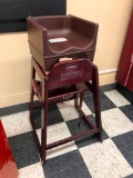 Winco Wooden High Chair & Cambro Booster Seat