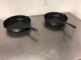 (2) Cast Iron Skillets, Very Clean, Heavy Duty