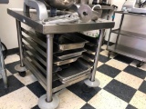 Rolling Sheet Pan Utility Cart, 5 Pan Capacity, Fits Stand Mixer Perfectly