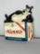 Hamm's Beer Vacuform Sign Hamm's Beer Bear the Bear on 12 Pack of Beer