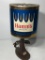 Vintage Hamm's Beer Motion Rotating Beer Lamp or Wall Sconce, 2 Part Shade, Swivel Stem
