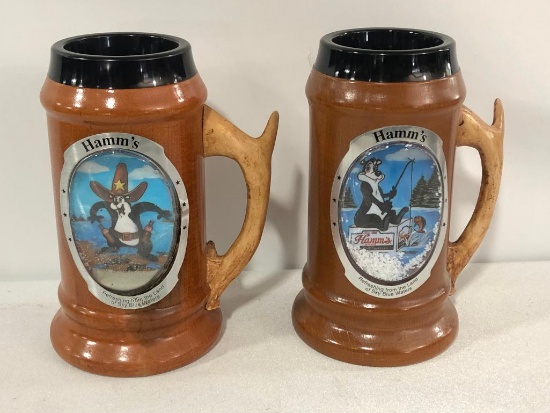 Lot of 2 Sampson Collectible Beer Steins circa 1996