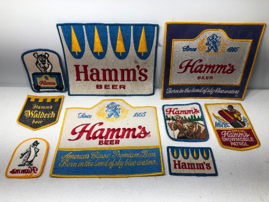 Lot of 9, Hamm's Beer Patches